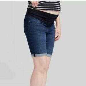 NWT MATERNITY SHORTS, JEANS IN BLUE TONE WOMEN'S SIZE 10